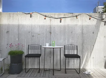 High Tech chair - Black glossy powder coating - Grythyttan Stålmöbler