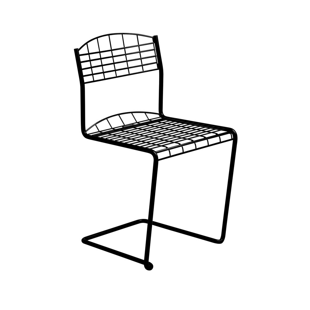 Grythyttan Stålmöbler High Tech chair Black | Scandinavian Design | Garden chairs | Black