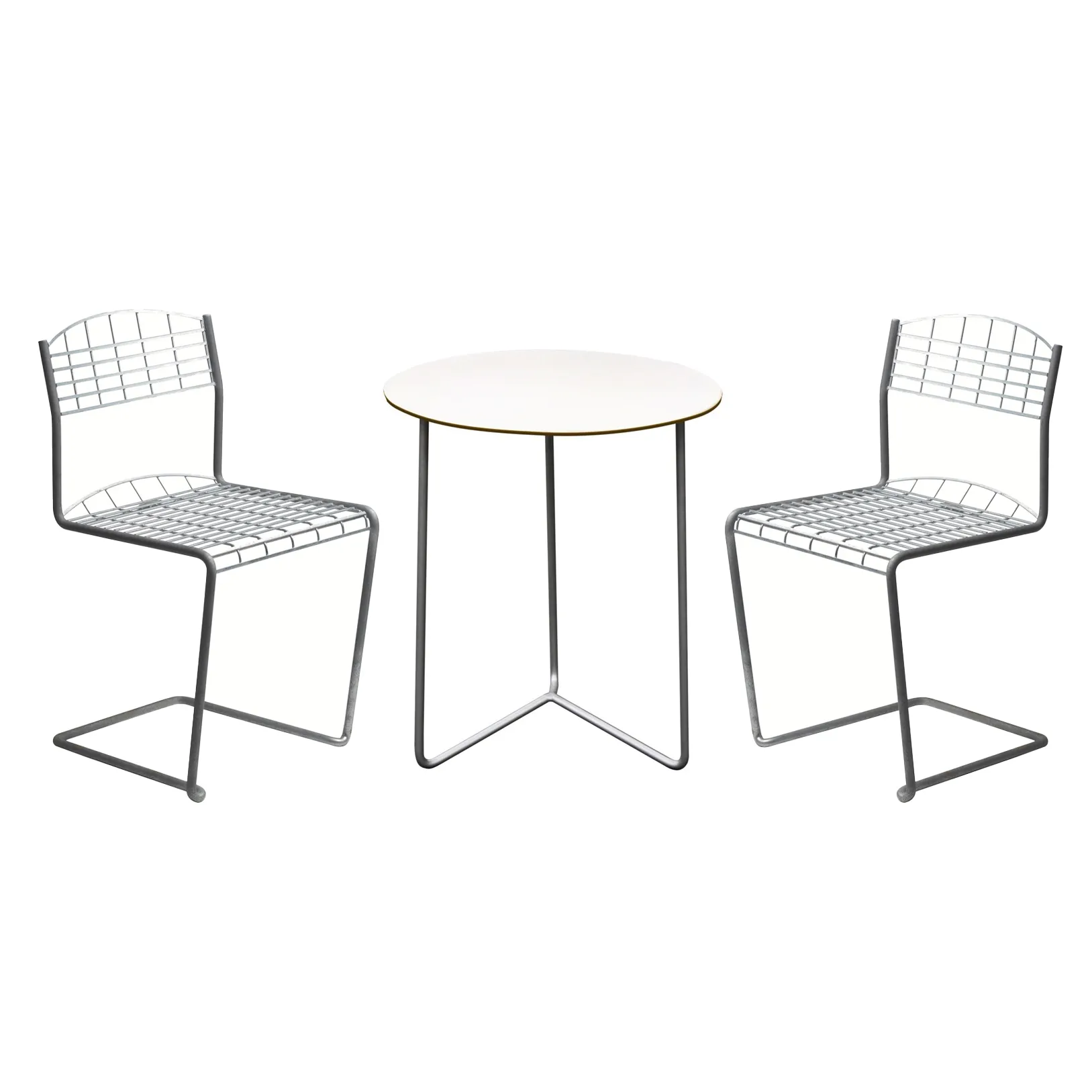 High Tech dining set - Ø60 cm Grythyttan Stålmöbler