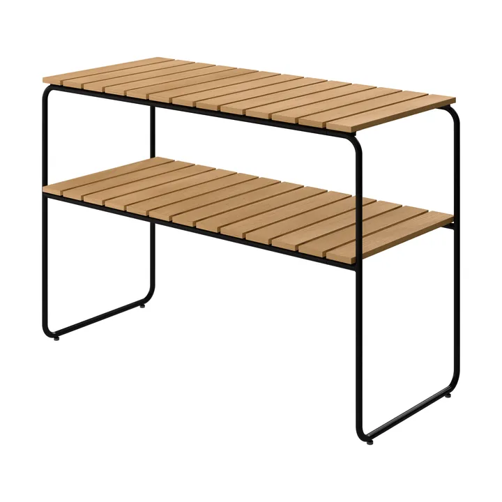 L105 console table - Oiled oak–black steel frame - Grythyttan Stålmöbler