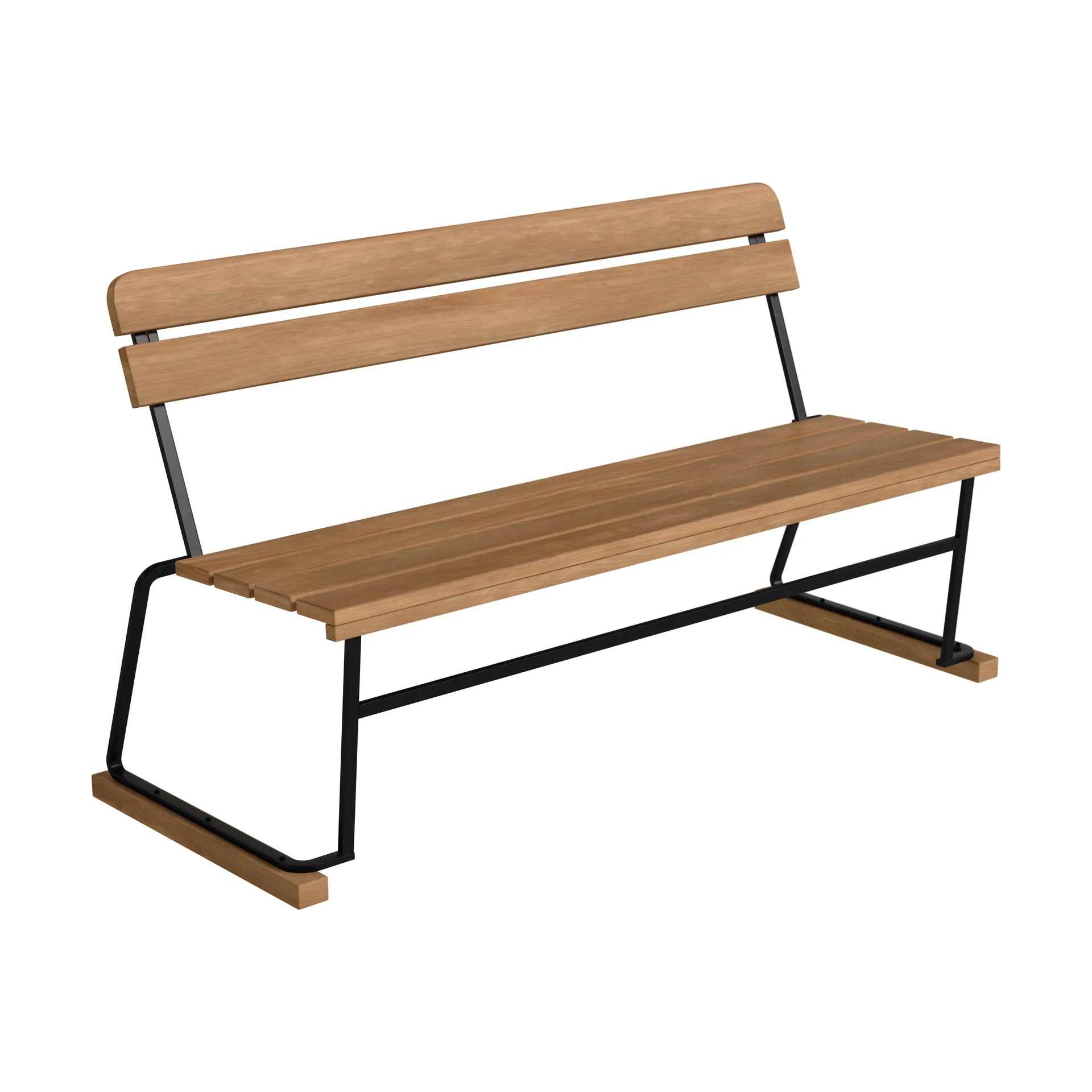 Sofa 3, Teak-black steel frame Grythyttan Stålmöbler