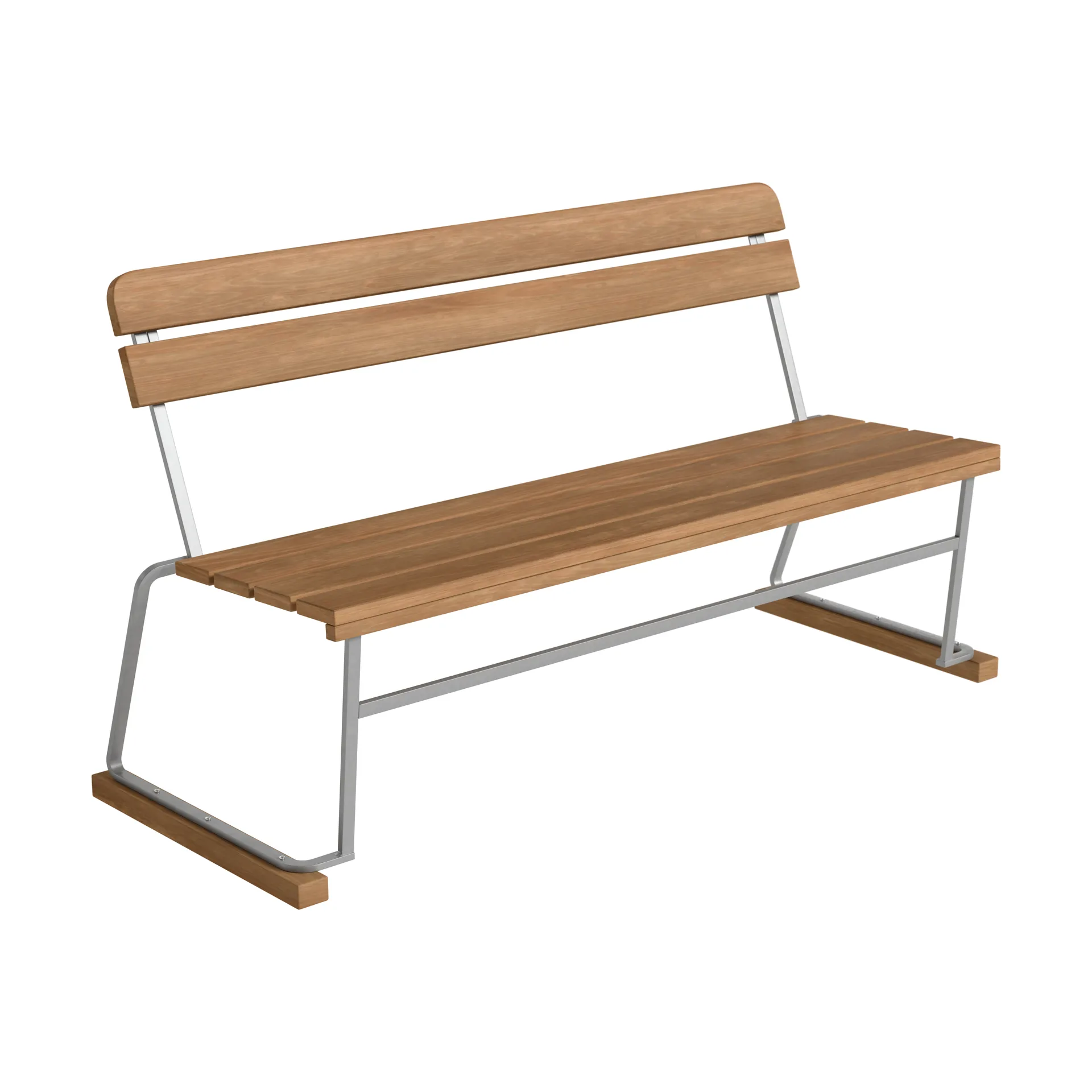 Sofa 3, Teak-galvanized steel Grythyttan Stålmöbler
