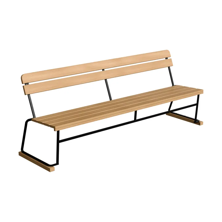 Soffa 5 sofa - Oiled oak–black steel frame - Grythyttan Stålmöbler