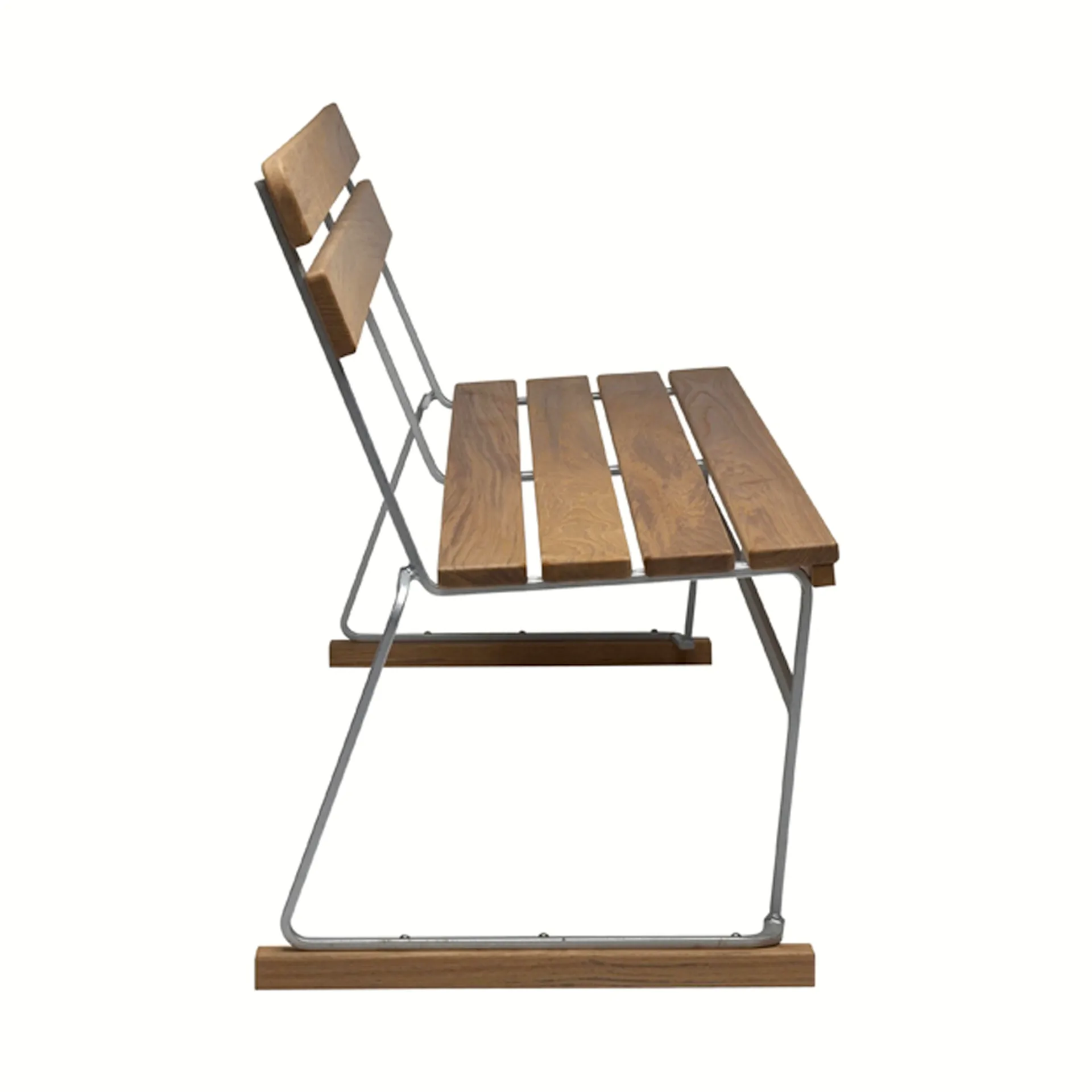 Soffa 5 sofa, Teak-hot-dip galvanized stand Grythyttan Stålmöbler