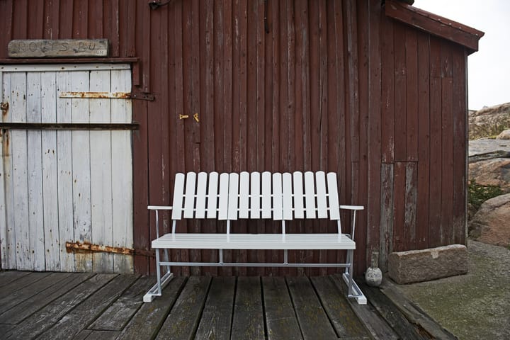 Soffa 6 sofa - White lacquer oak-hot-dip galvanized - Grythyttan Stålmöbler