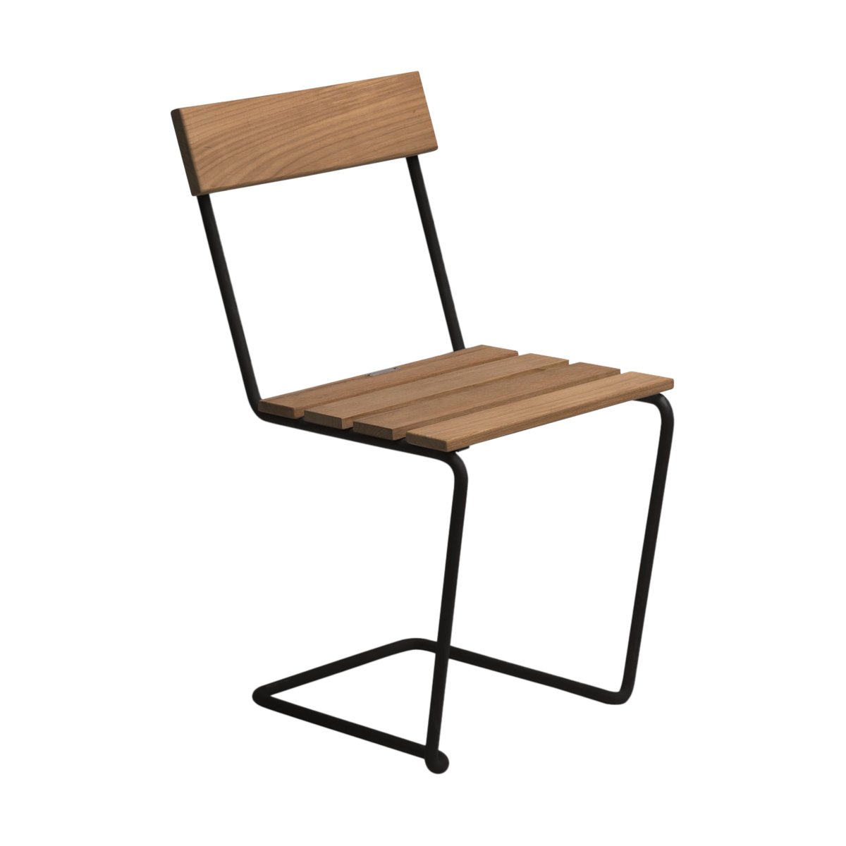 Grythyttan Stålmöbler Stol 1 chair Untreated teak-black