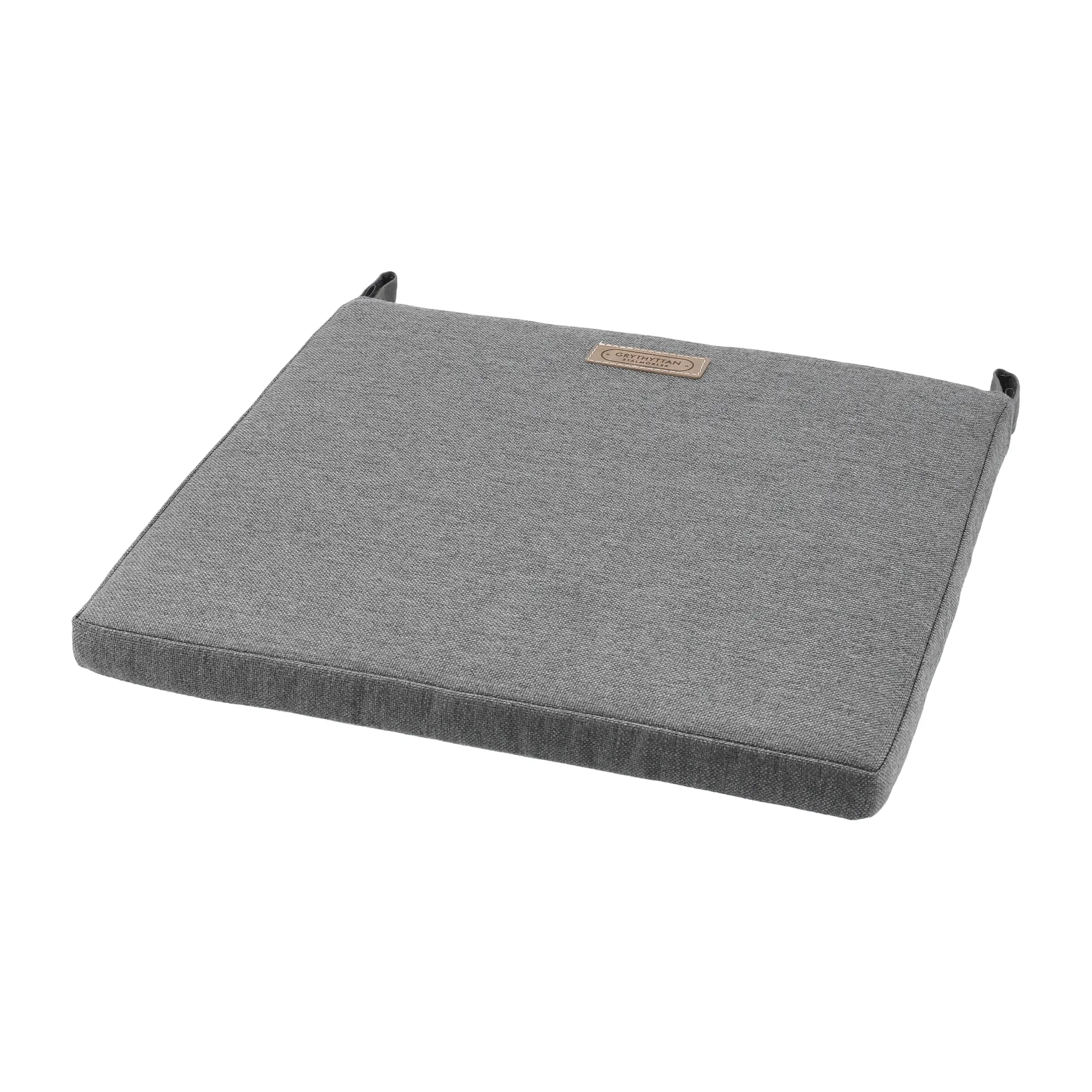 Stol 1/Bryggeri/High tech seat cushion, Sunbrella grey Grythyttan Stålmöbler