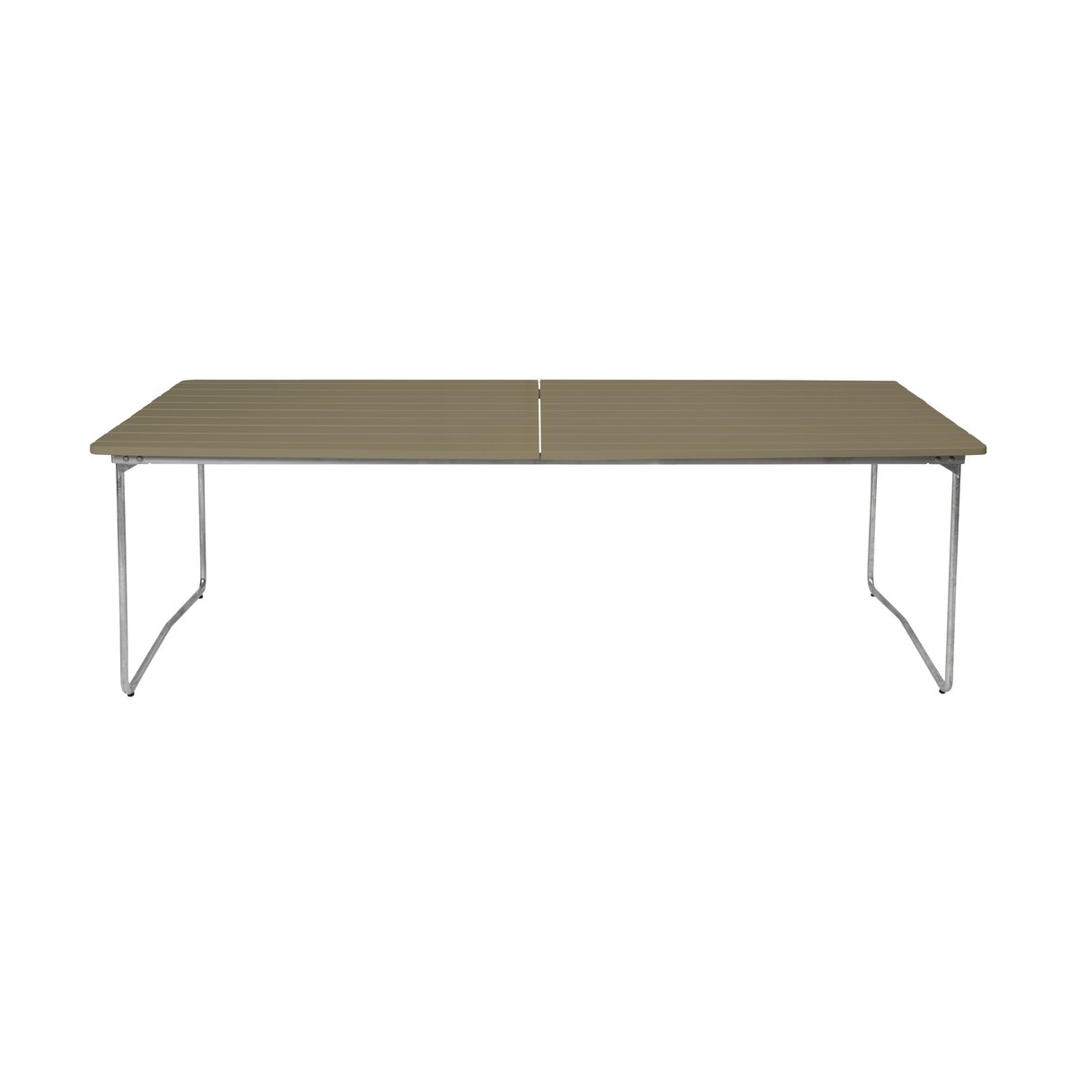 Grythyttan Stålmöbler Table B31 dining table 230 cm Light green oak-hot galvanized