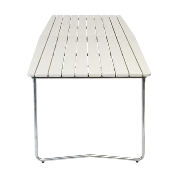 Table B31 dining table 230 cm - White lacquered oak-galvanized legs - Grythyttan Stålmöbler