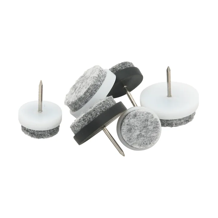 Guardian furniture pad with nail Ø20 mm 8-pack. - White - Guardian
