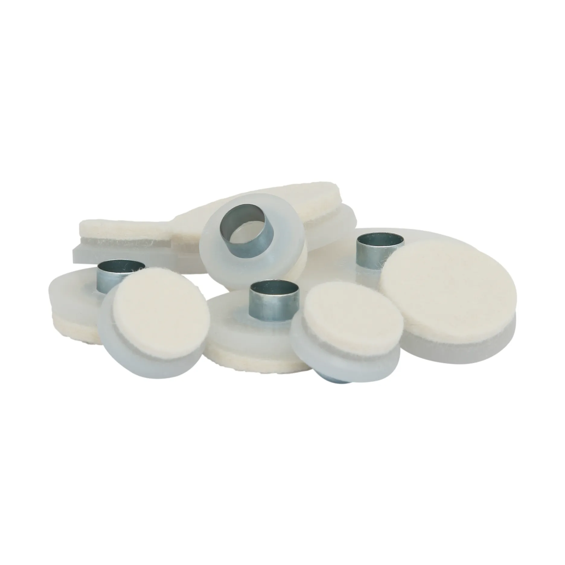 Guardian furniture pad with tubular rivet Ø37 mm 8-pack, White Guardian