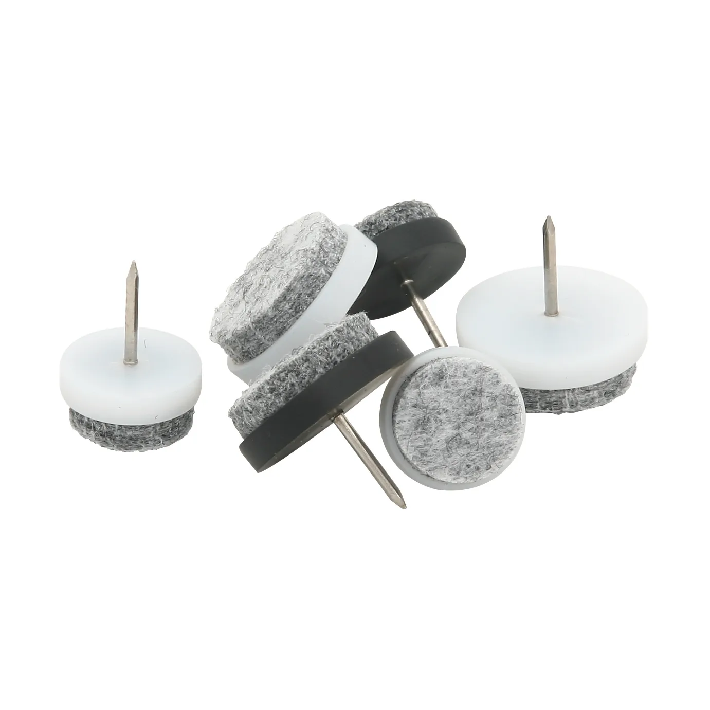 Guardian furniture pads with nail Ø24 mm 8-pack, White Guardian