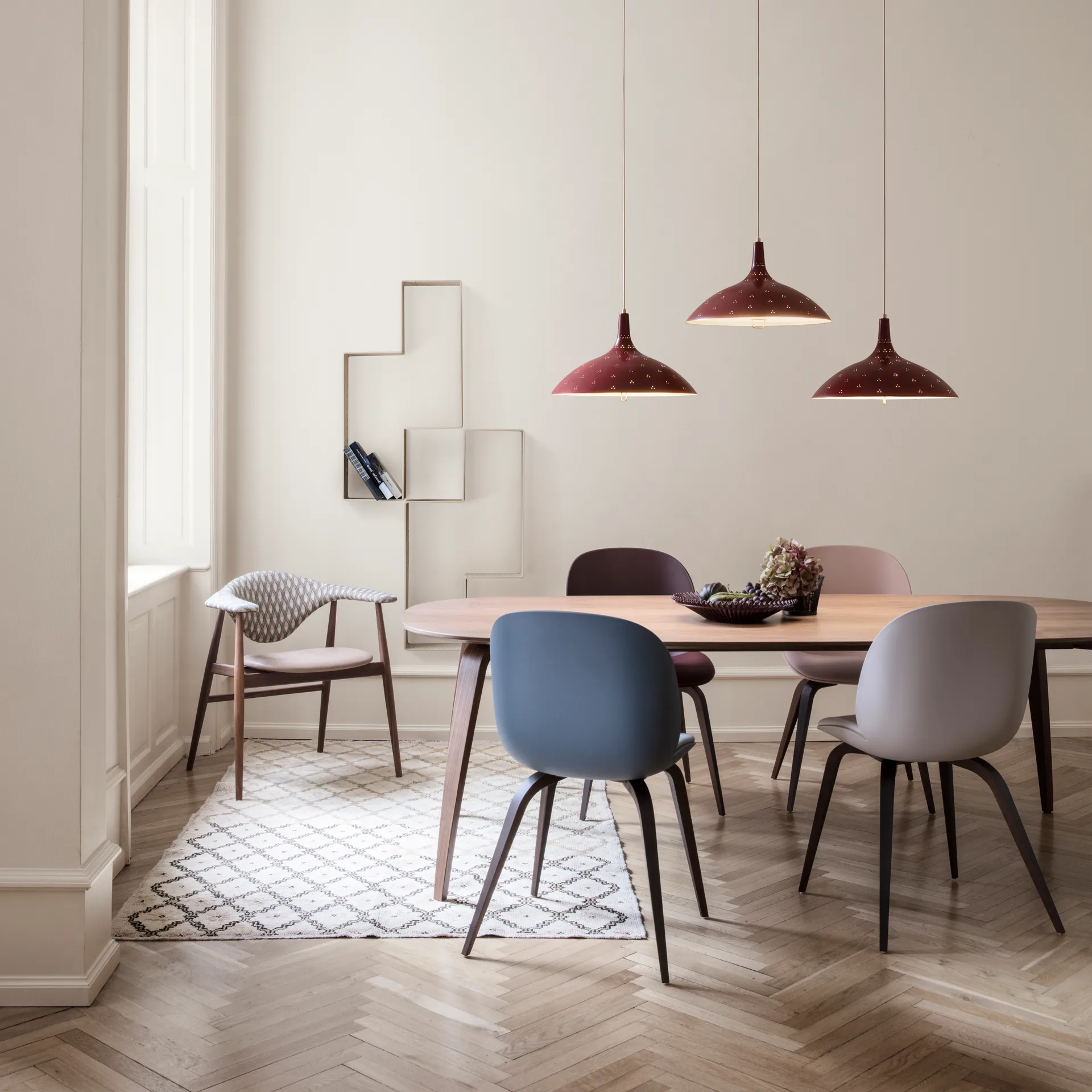 1965 pendant lamp, Chianti red GUBI