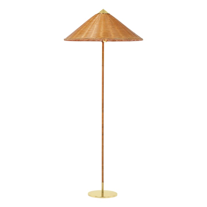 9602 floor lamp - Brass-wicker willow - GUBI