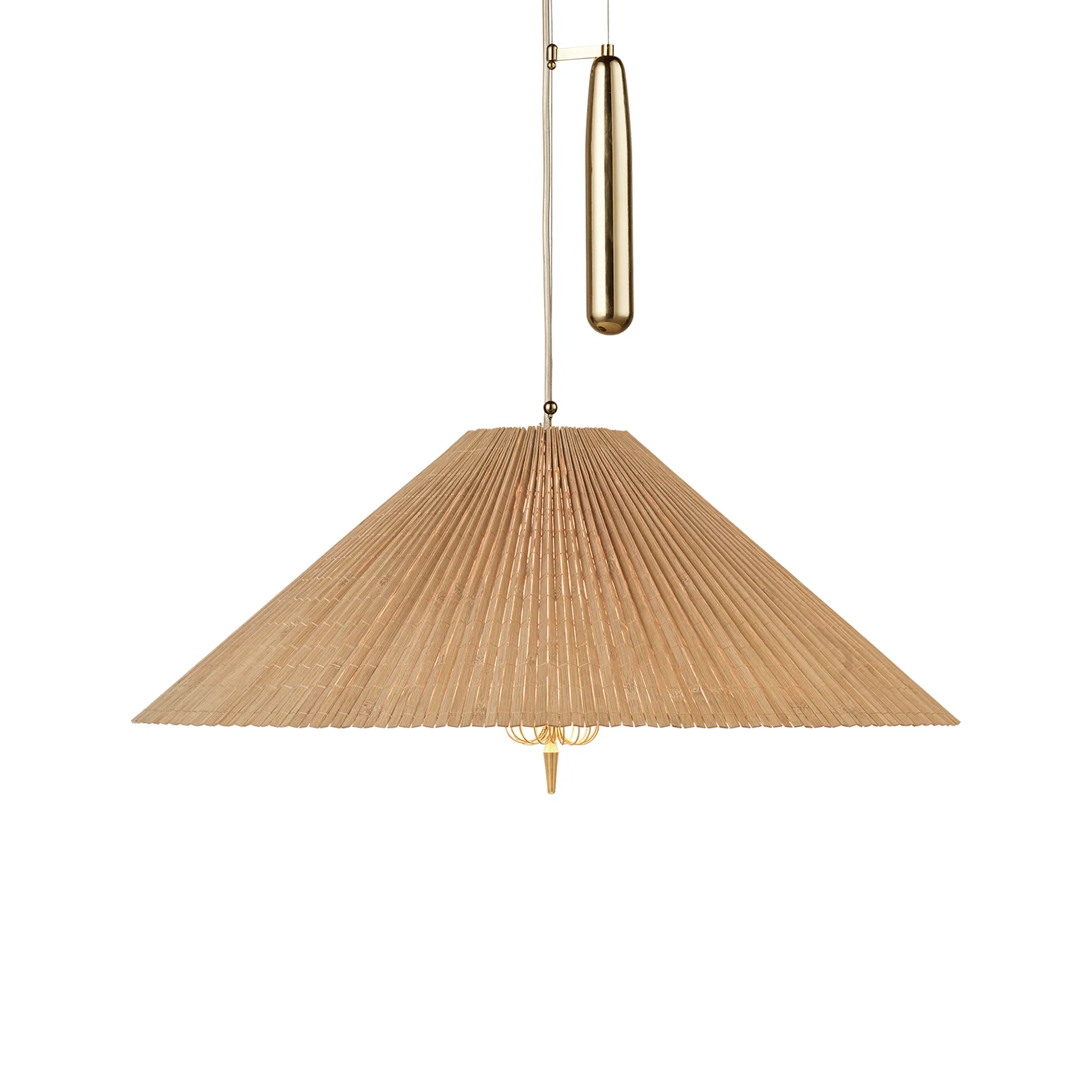 A1972 ceiling lamp Ø60 cm, Bambu-brass GUBI