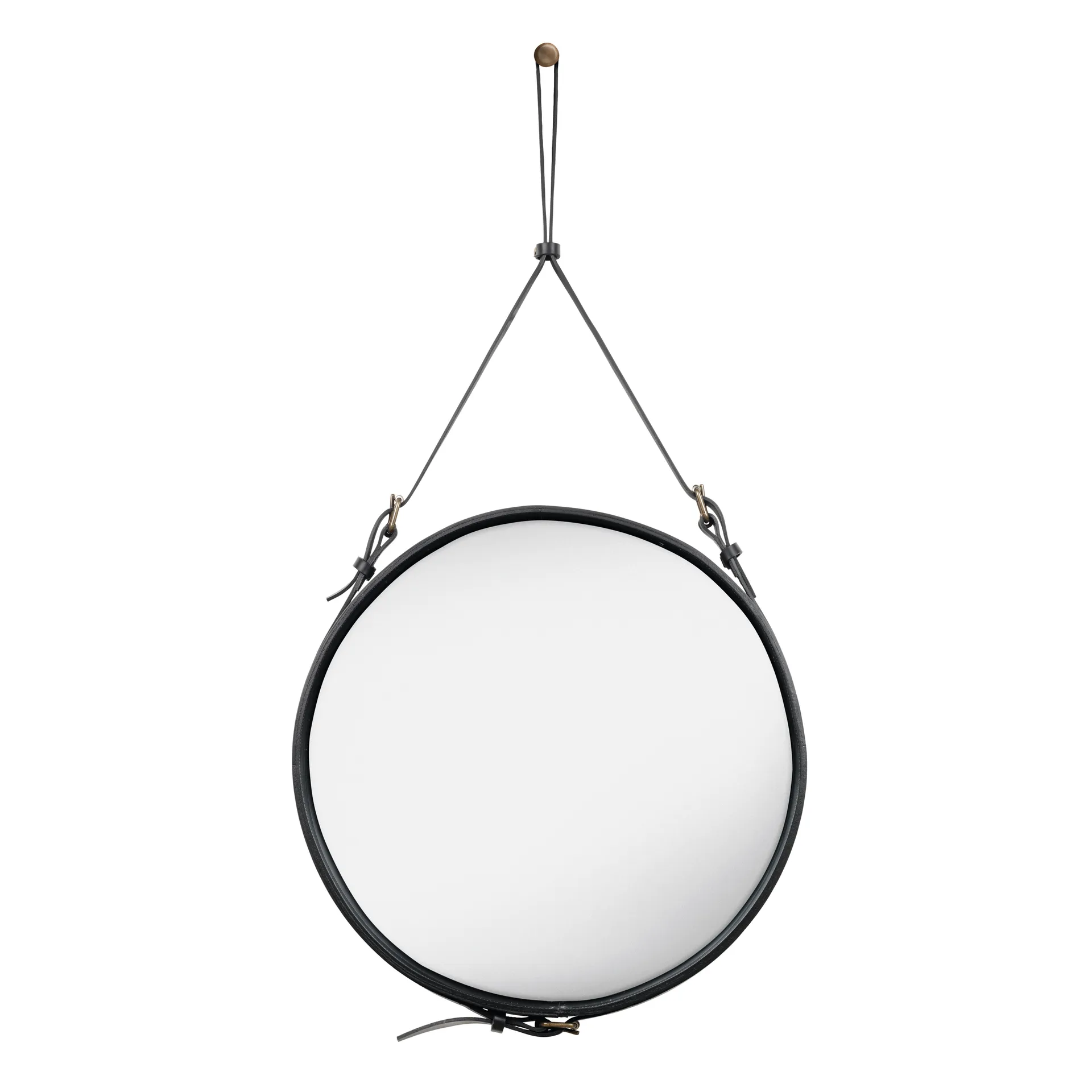 Adnet Circulaire mirror M, black GUBI