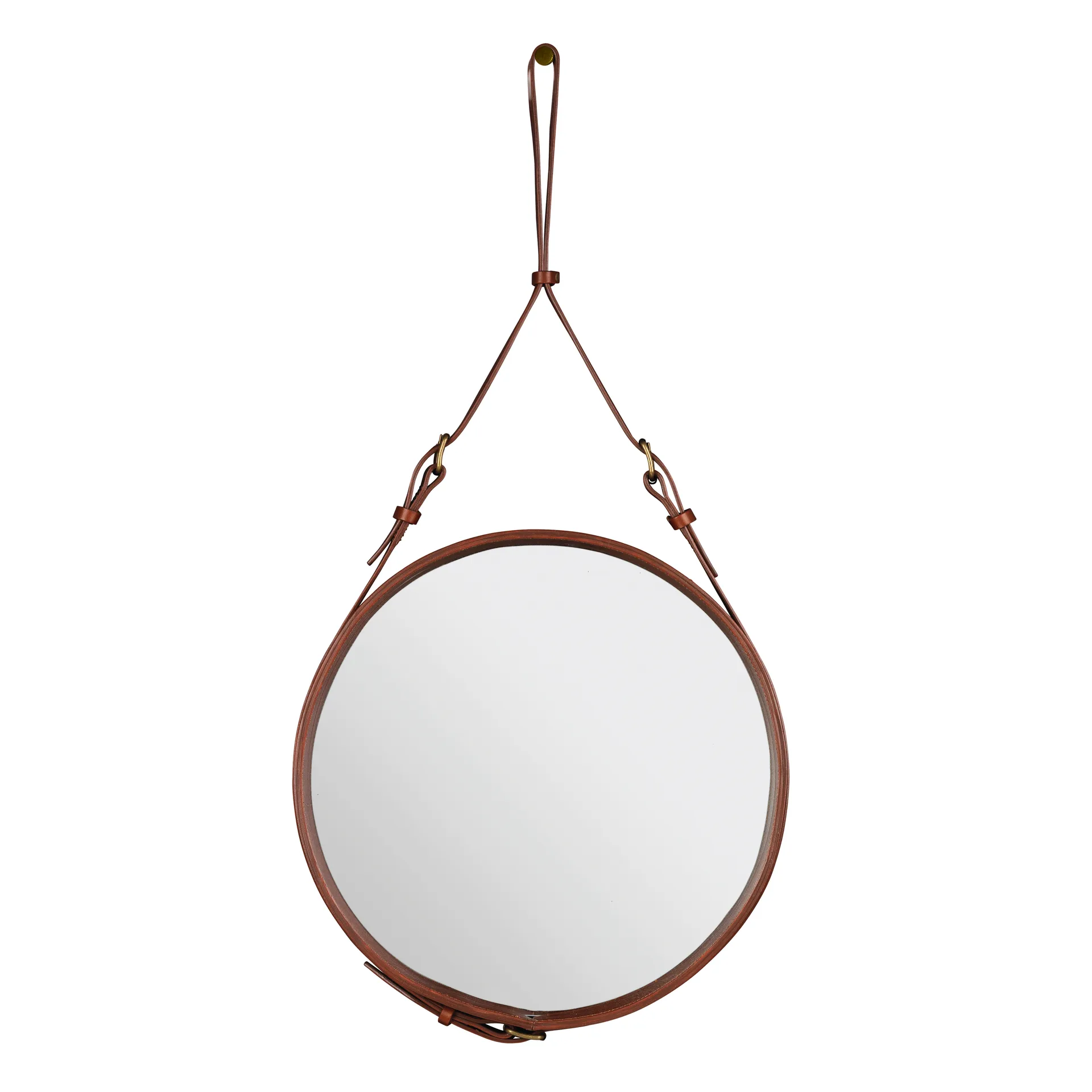 Adnet Circulaire mirror M, brown GUBI
