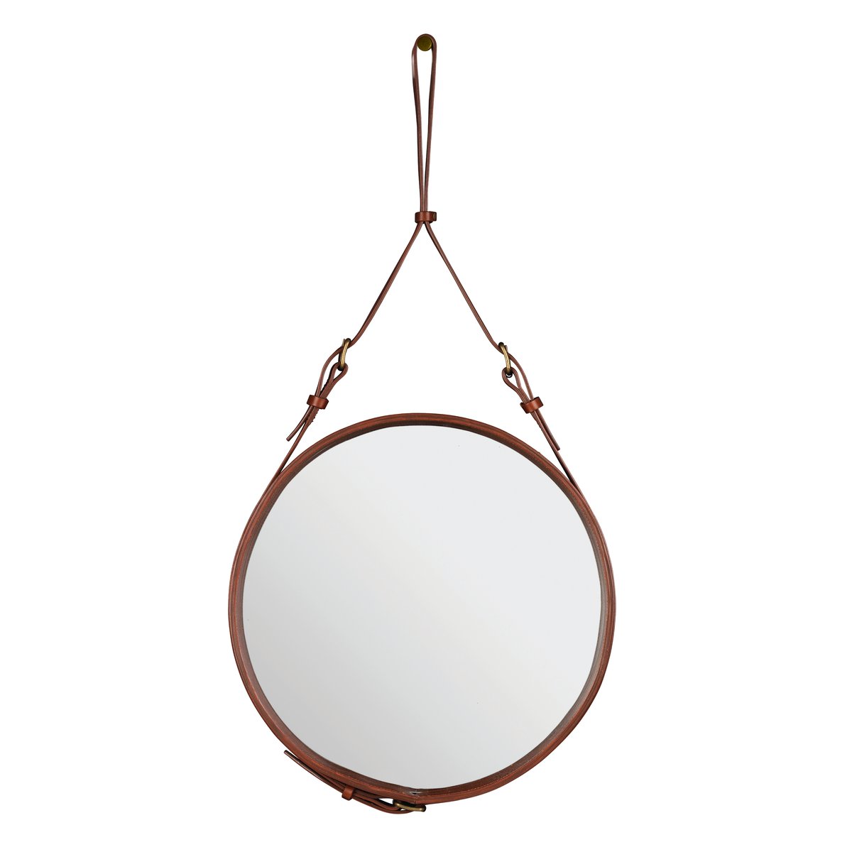 GUBI Adnet Circulaire mirror M brown | Scandinavian Design | Round mirrors | Brown