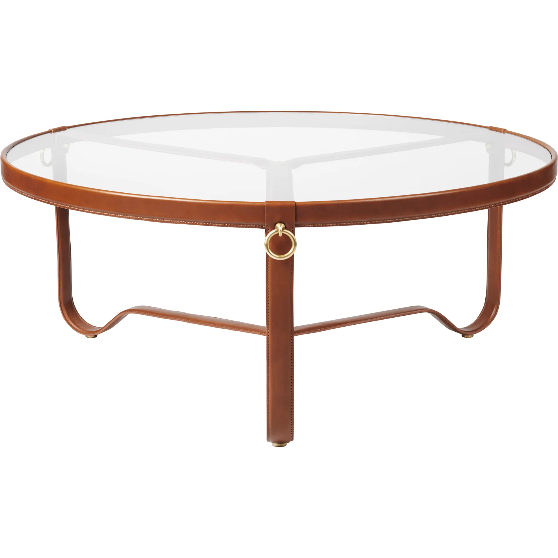 Adnet coffee table Ø100 cm, Tan GUBI