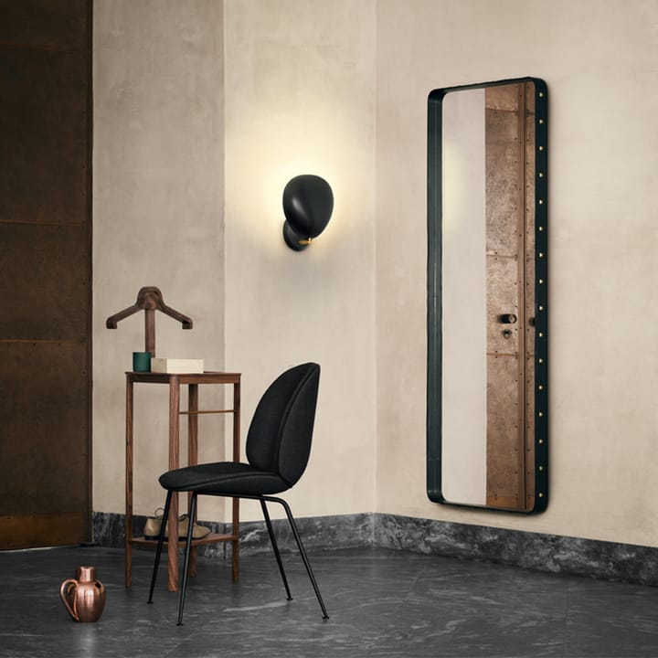 Adnet rectangular mirror - Black, large - GUBI