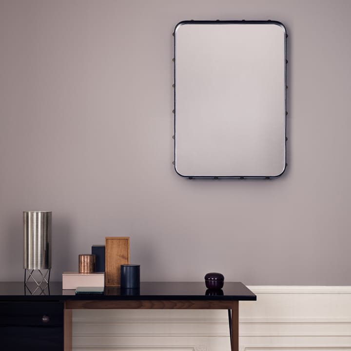 Adnet rectangular mirror - Black, medium - GUBI