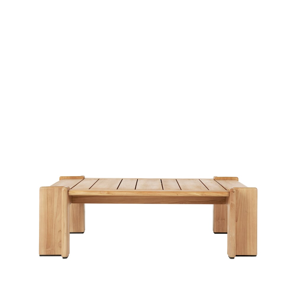 GUBI Atmosfera coffee table 113x110 cm Teak | Scandinavian Design | Garden tables | Brown
