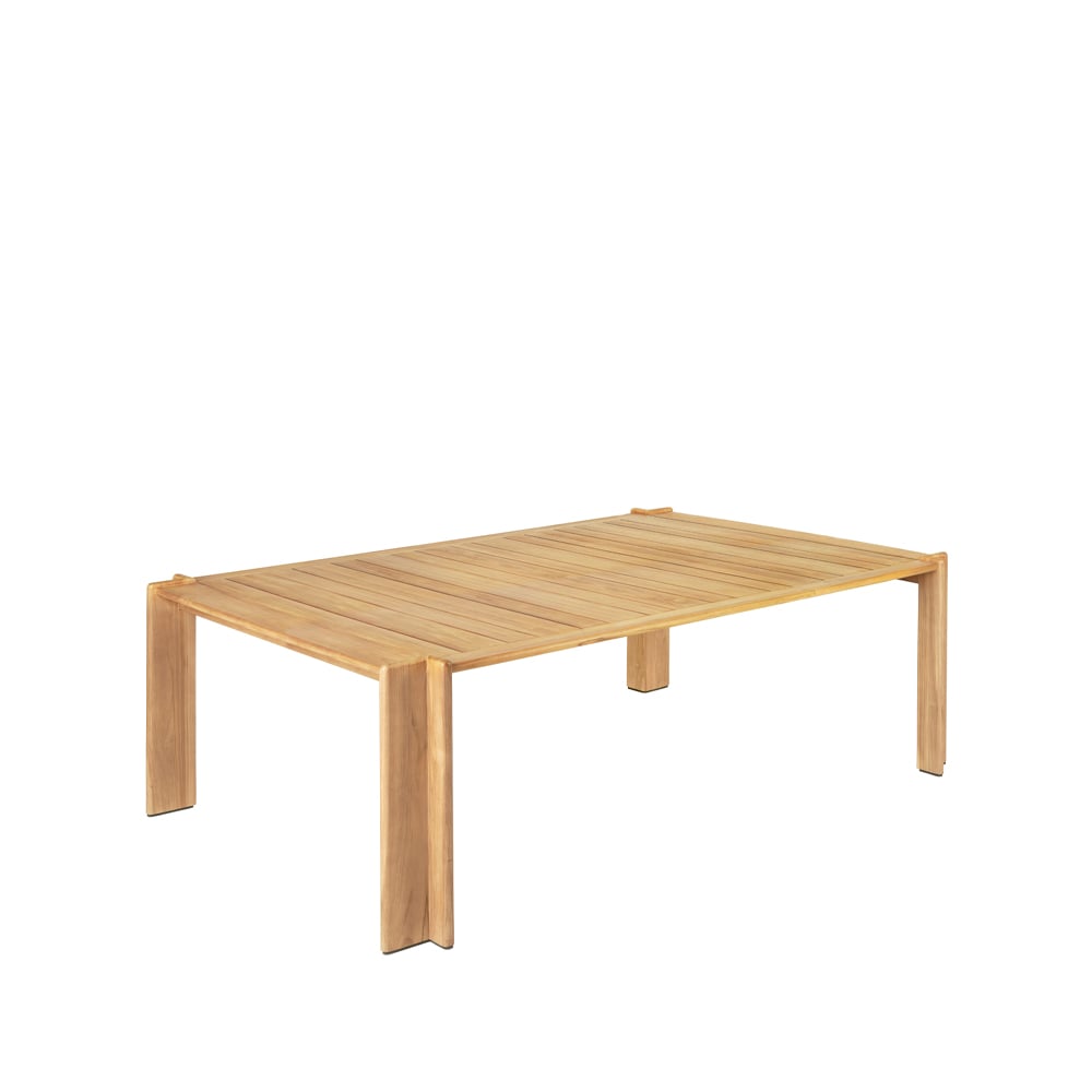 GUBI Atmosfera dining table Teak, 209x105 cm | Scandinavian Design | Garden tables | Brown