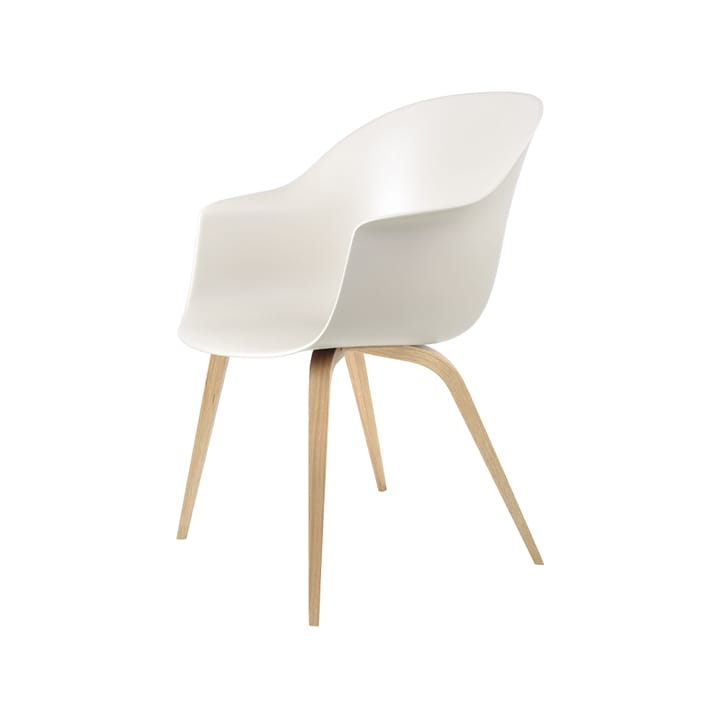 Bat Chair - Alabaster white, matte lacquered oak legs - GUBI