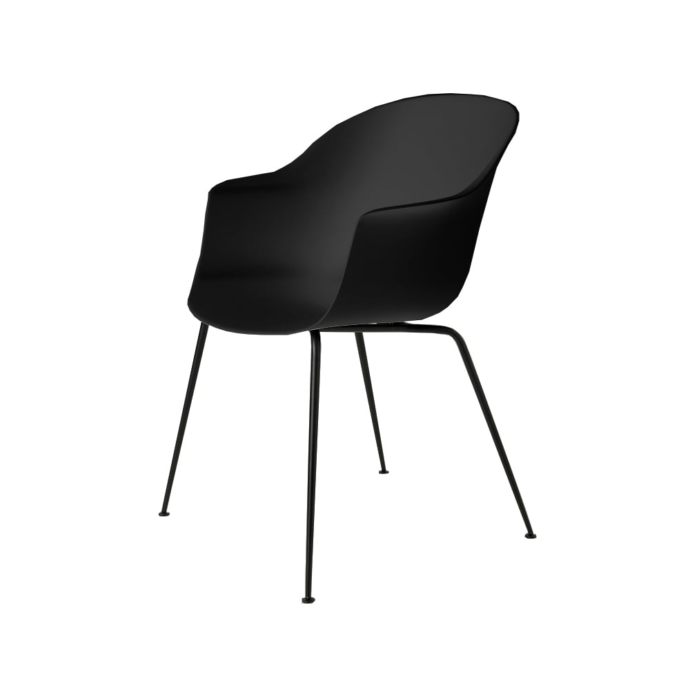 GUBI Bat Chair Black, black steel legs | Scandinavian Design | Chairs | Black