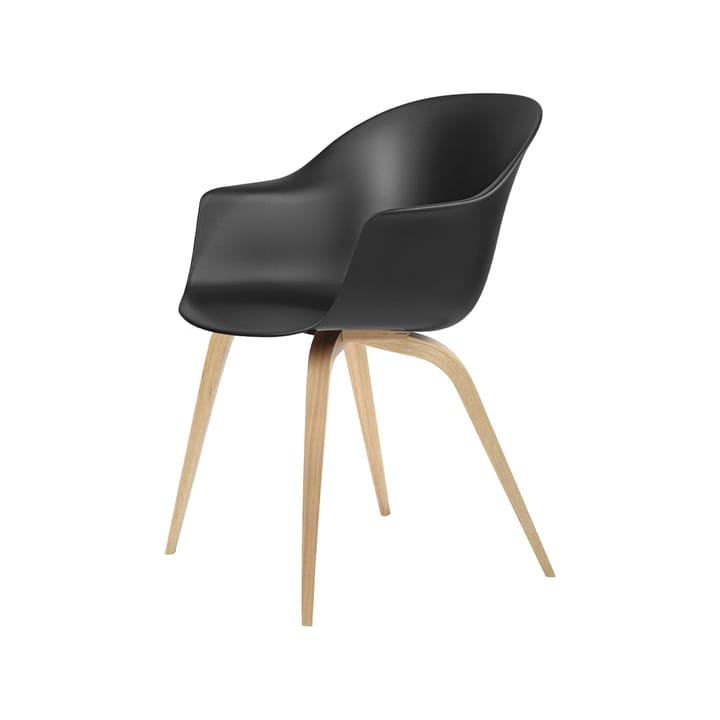 Bat Chair - Black, matte lacquered oak legs - GUBI