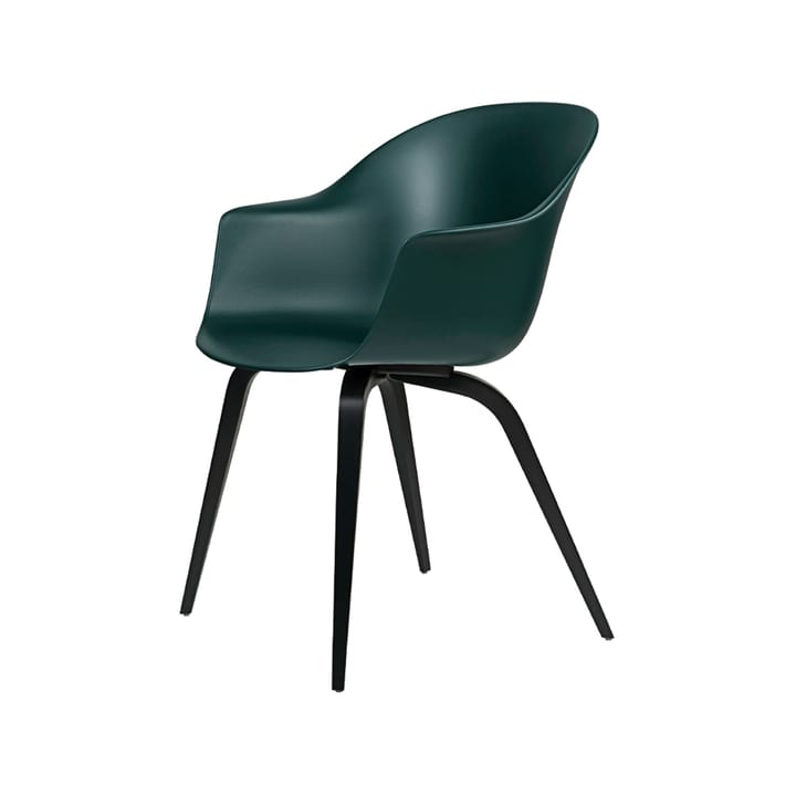 Bat Chair - Dark green, black stained ash legs - GUBI