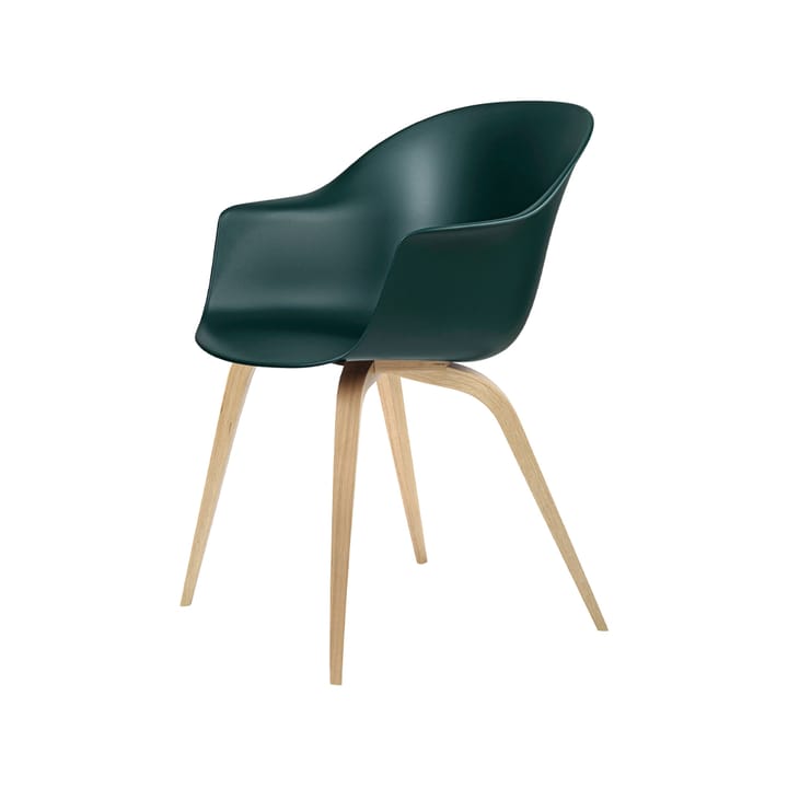 Bat Chair - Dark green, matte lacquered oak legs - GUBI