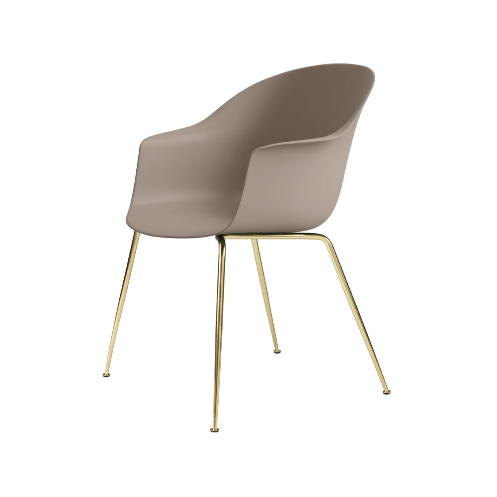 GUBI Bat Chair New beige, brass legs | Scandinavian Design | Chairs | Beige