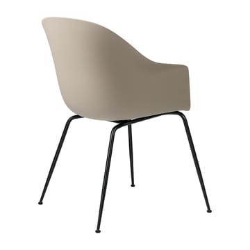 Bat chair plastic black leg - new beige - Gubi