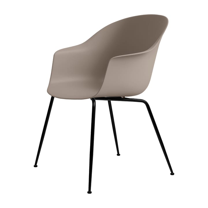 Bat chair plastic black leg - new beige - Gubi