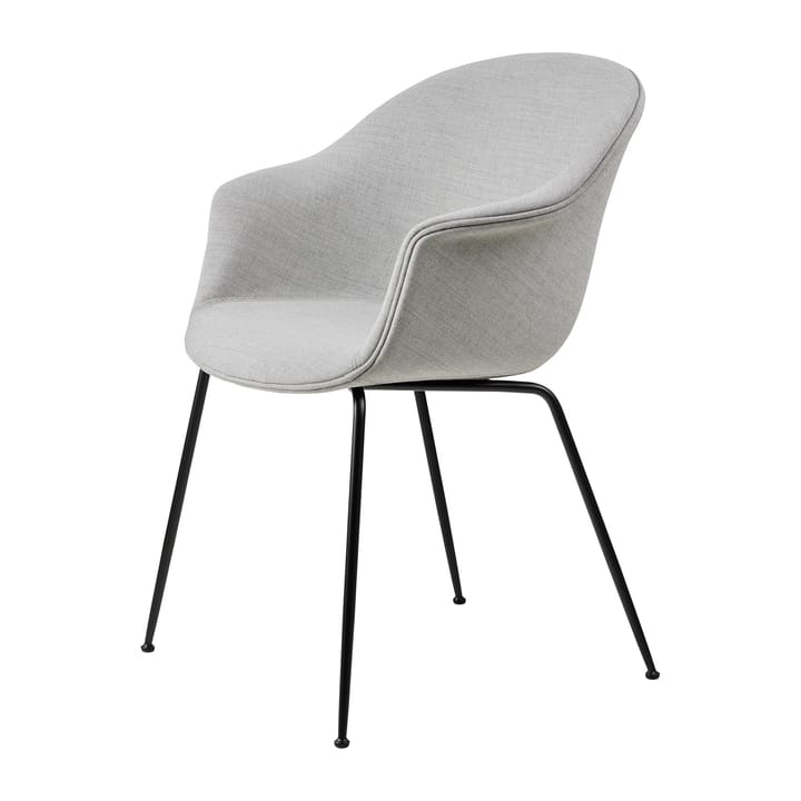 Bat Dining Chair - - fully upholstered, conic base - Remix 3 nr.123-black - GUBI