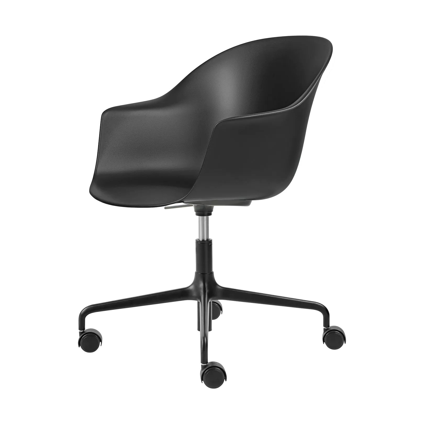 Bat Meeting Chair office chair, Black-black GUBI