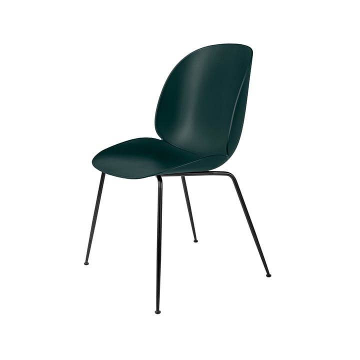 Beetle chair - Dark green, black steel legs - GUBI