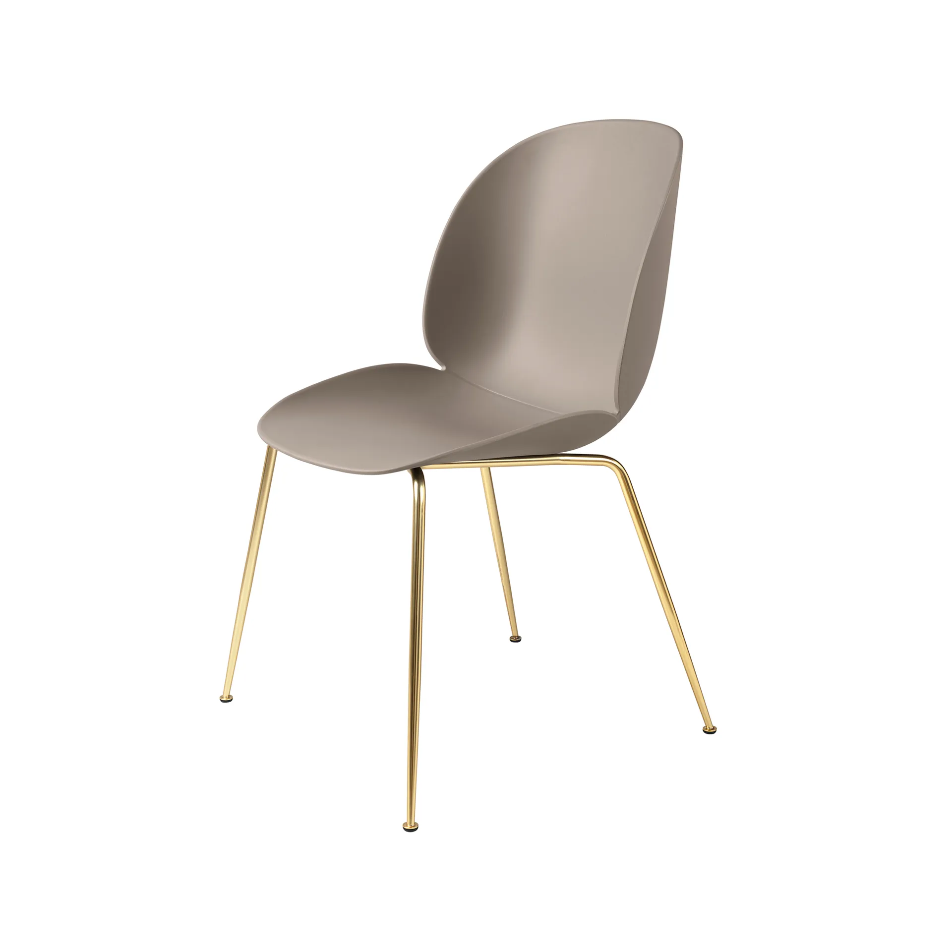 Beetle chair, New beige, brass legs GUBI