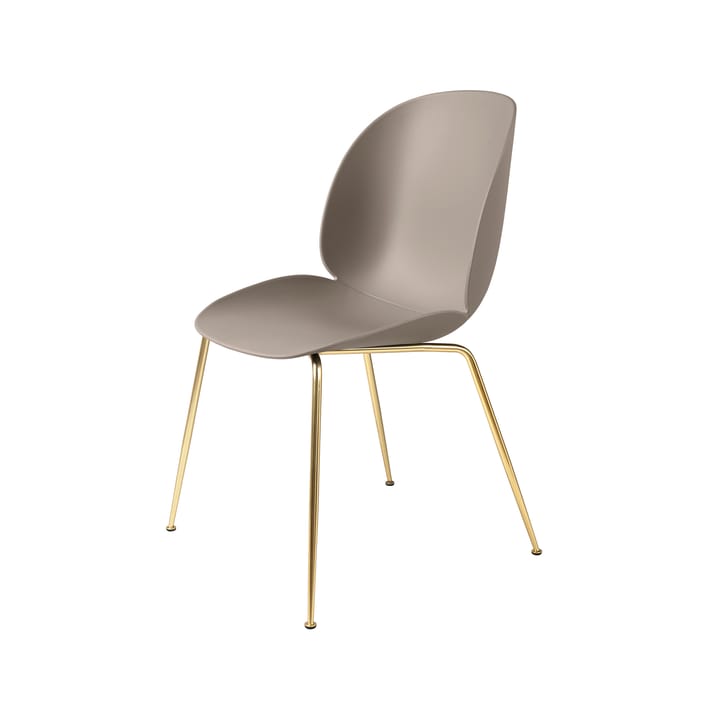 Beetle chair - New beige, brass legs - GUBI
