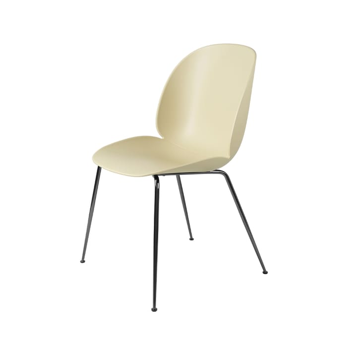 Beetle chair, Pastel green, black chromed steel legs GUBI