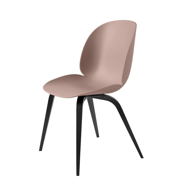 Beetle chair plastic with black wooden legs - Sweet pink - GUBI
