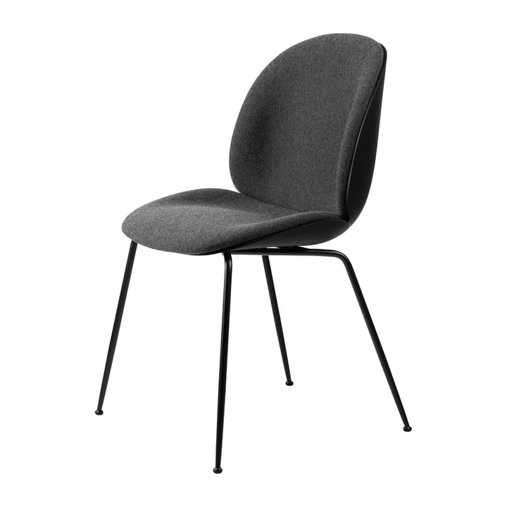 Beetle chair upholstered front/ black legs - Hallingdal 65 nr.173-black - GUBI