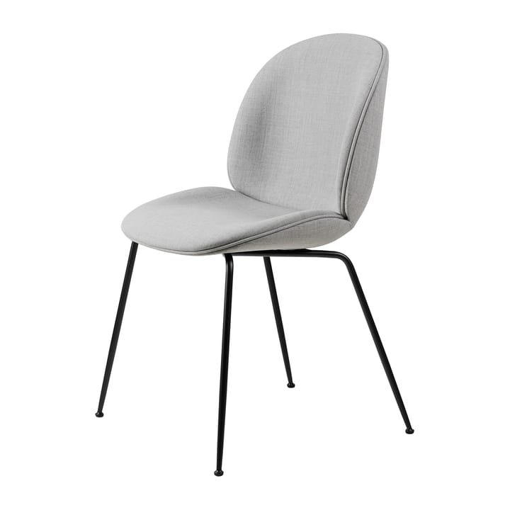 Beetle dining chair - fully upholstered conic base - Remix 3 nr.123-black - Gubi