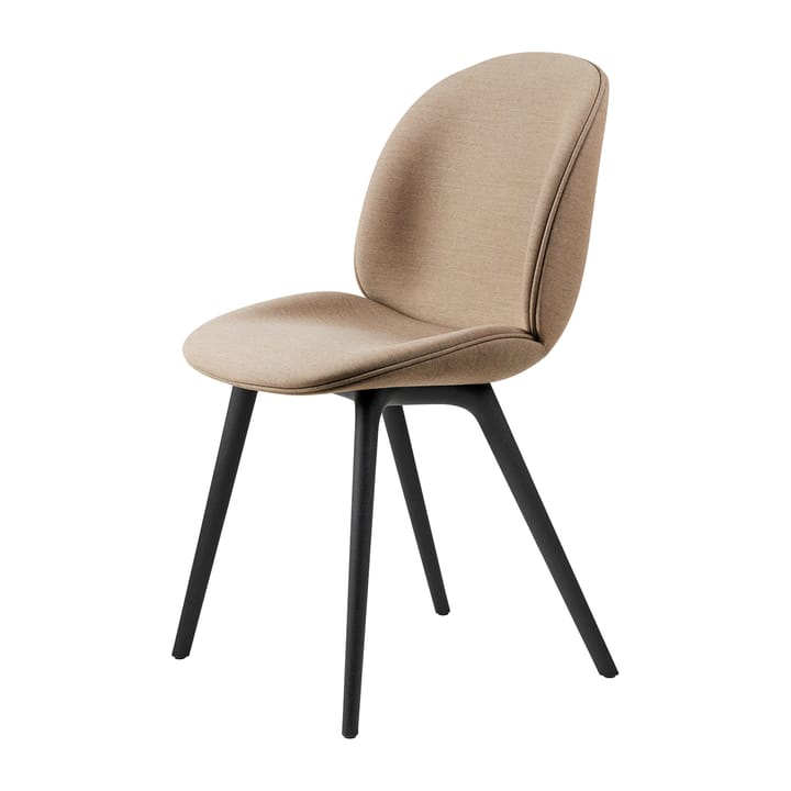 Beetle dining chair - fully upholstered-plastic base - Remix 3 nr.233-black - Gubi