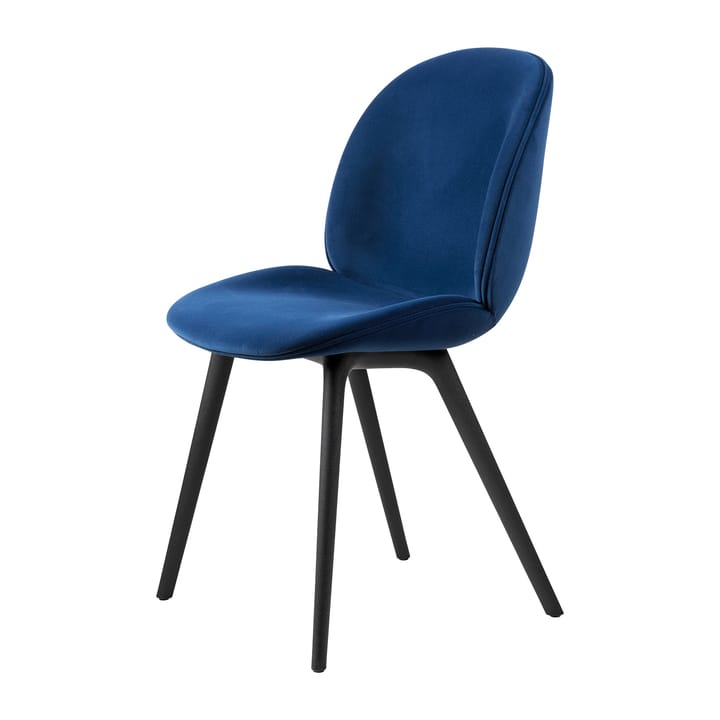 Beetle dining chair - fully upholstered-plastic base - Sunday 003-black - GUBI