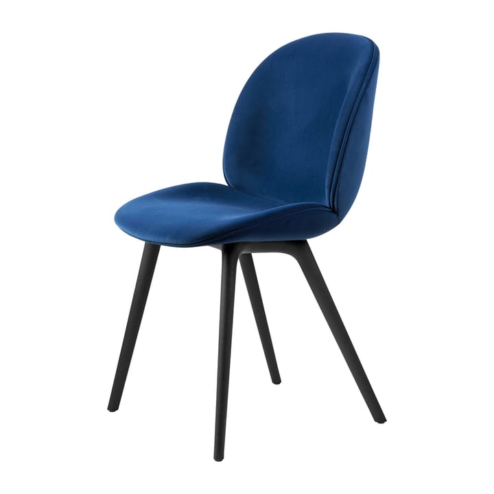 Beetle dining chair - fully upholstered-plastic base - Sunday 003-black - Gubi