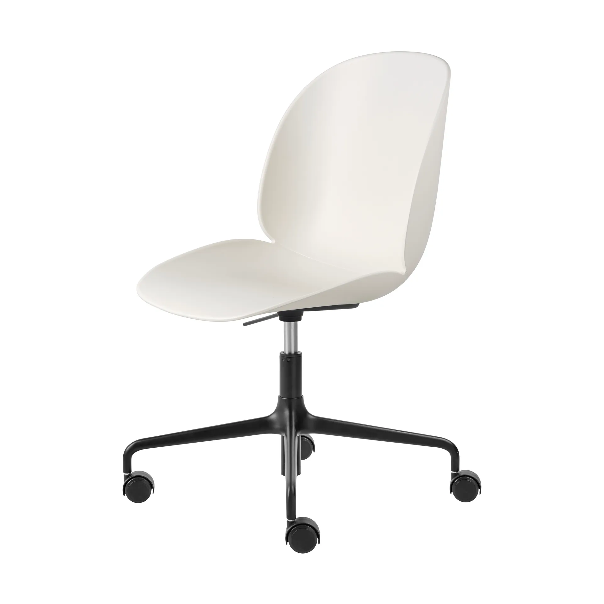 Beetle Meeting Chair office chair, Alabaster white-black GUBI