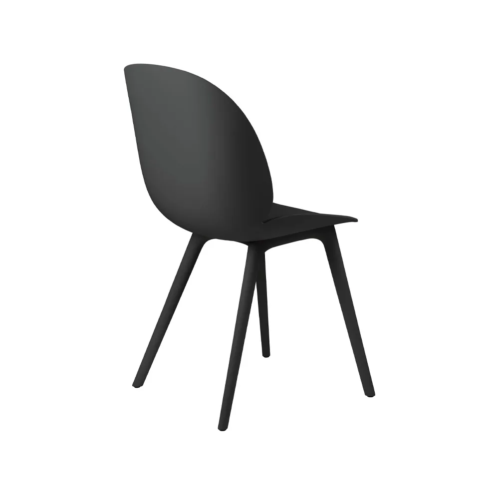 Beetle Plastic chair, Black GUBI