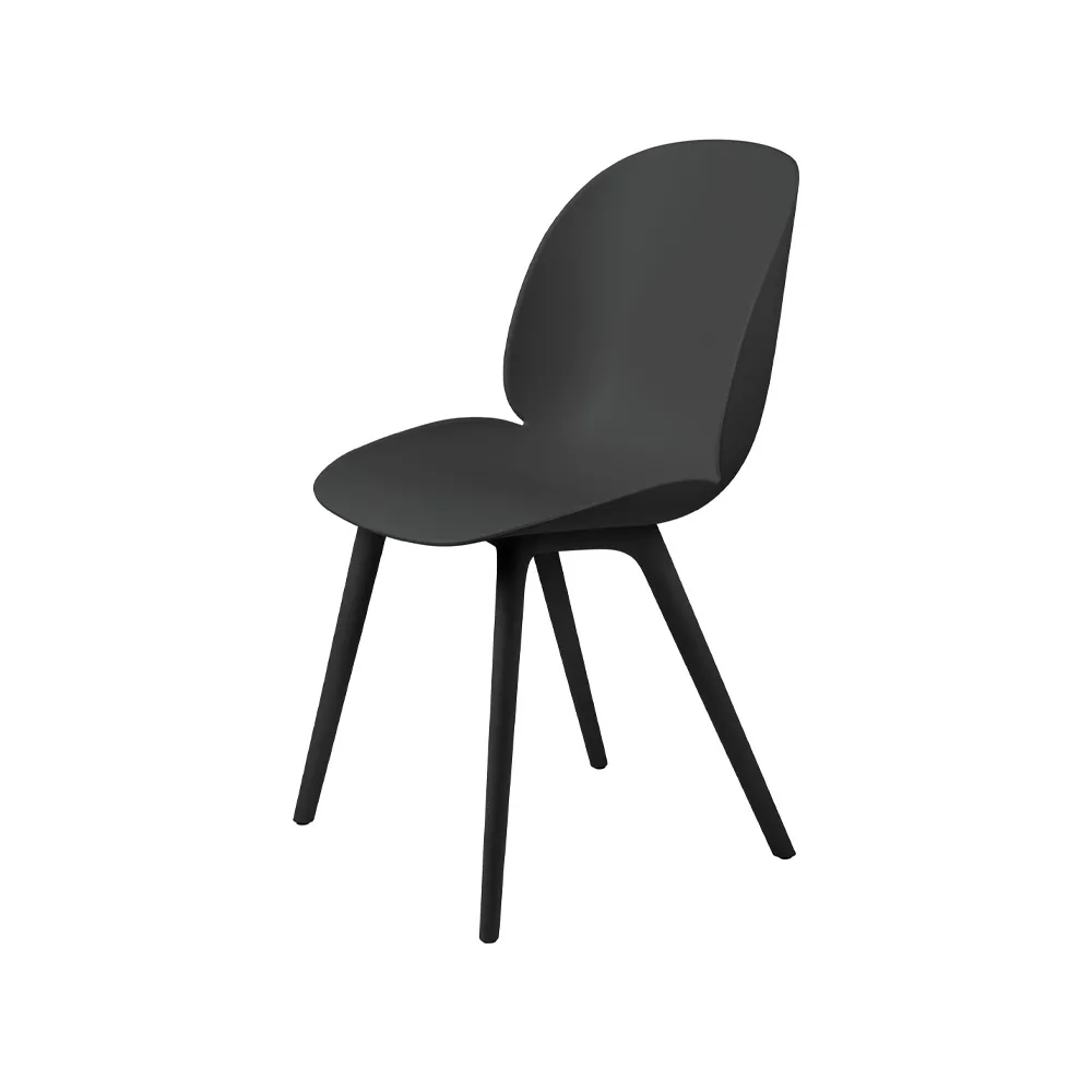 Beetle Plastic chair, Black GUBI